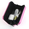 ASUNFO Pink Hard Shell Cosmetics Case Carrying Hard Bag for