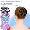 HNJUSR Hair Net Bun Hair Net Set, 4 Pieces Hair