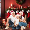 VitalCozy Christmas Fireplace Backdrop Christmas Xmas Tree Stocking Polyester Background