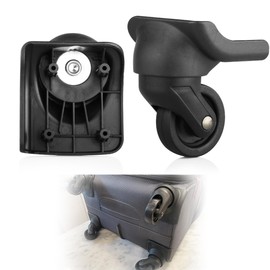 AUZPFRUM Pair of Replacement Luggage Wheel Repair Suitcase Bag Parts Spinner Wheels for Customs Box, Luggage Repair Wheels with Screws