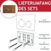 SPARES2GO Premium Flush Plate Kit for Skylo Flush Cistern (Brushed