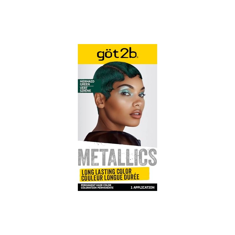 Got2b Metallics Permanent Hair Color, M77 Mermaid Green