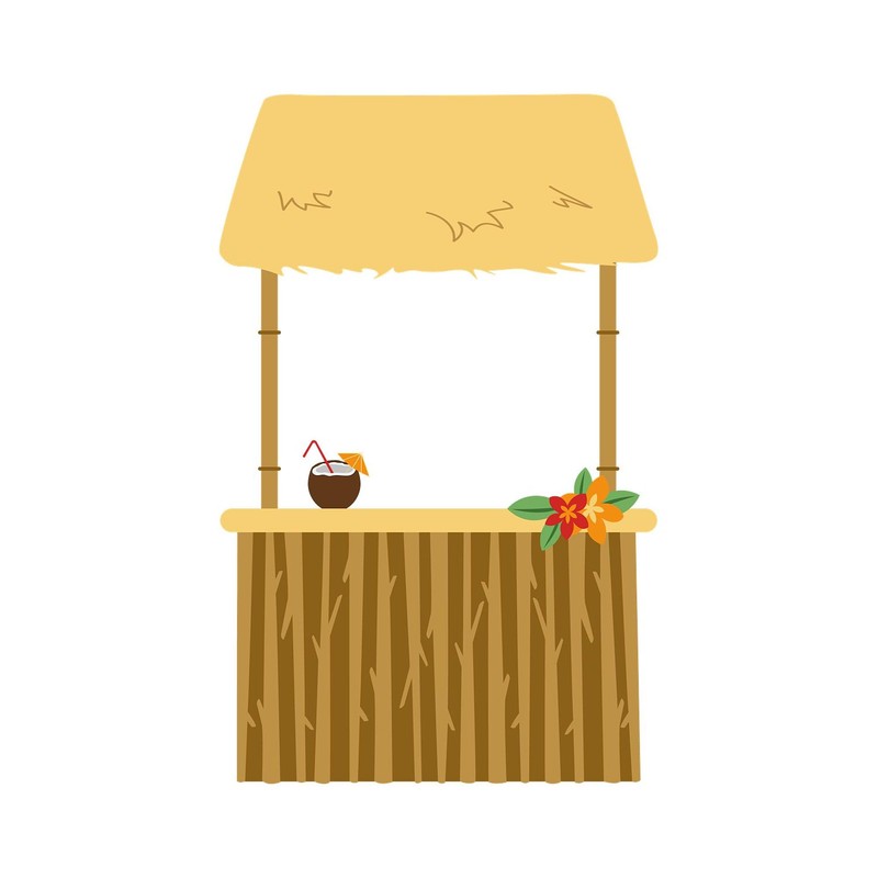 CafePress Tiki Aloha Bar Sticker Sticker (Oval 50 pk)