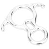 Bull Horn 8‑Shape Ring Descender Descent Control Device Downhill Rock