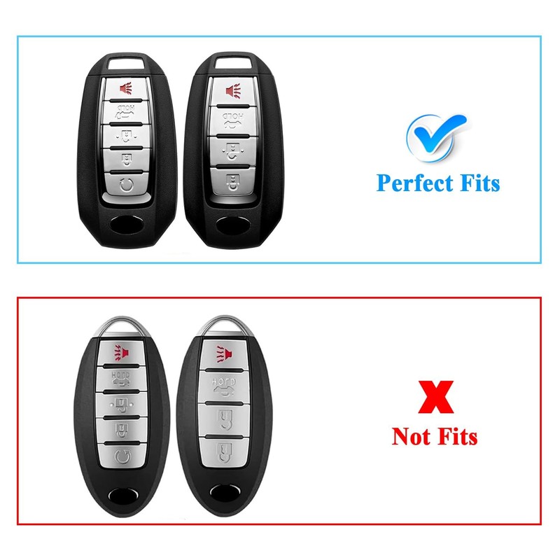 MILD EAST for Infiniti Key Fob Cover with Keychain, Car