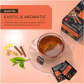Wissotzky Masala Chai Black Tea (3 Pack - 60 Tea Bags | Aromatic Chai Tea | Antioxidant Rich | Comforting Tea | Black Tea Bags