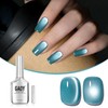 GAOY Jelly Blue Cat Eye Gel Nail Polish, 16ml Glitter