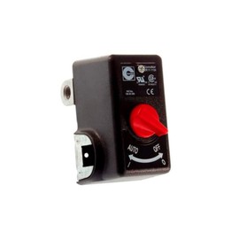 RJXL A21107 AB-9063158 Air Compressor Pressure Switch, Push Button, Automatic, Black