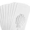 UNGFEI 50 PCS 120 x 50mm White Rectangle Clothing Rack