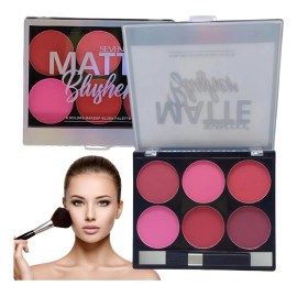 Paleta De Rubor Con Tonos Matte Tono Del Maquillaje Saniye Rubor