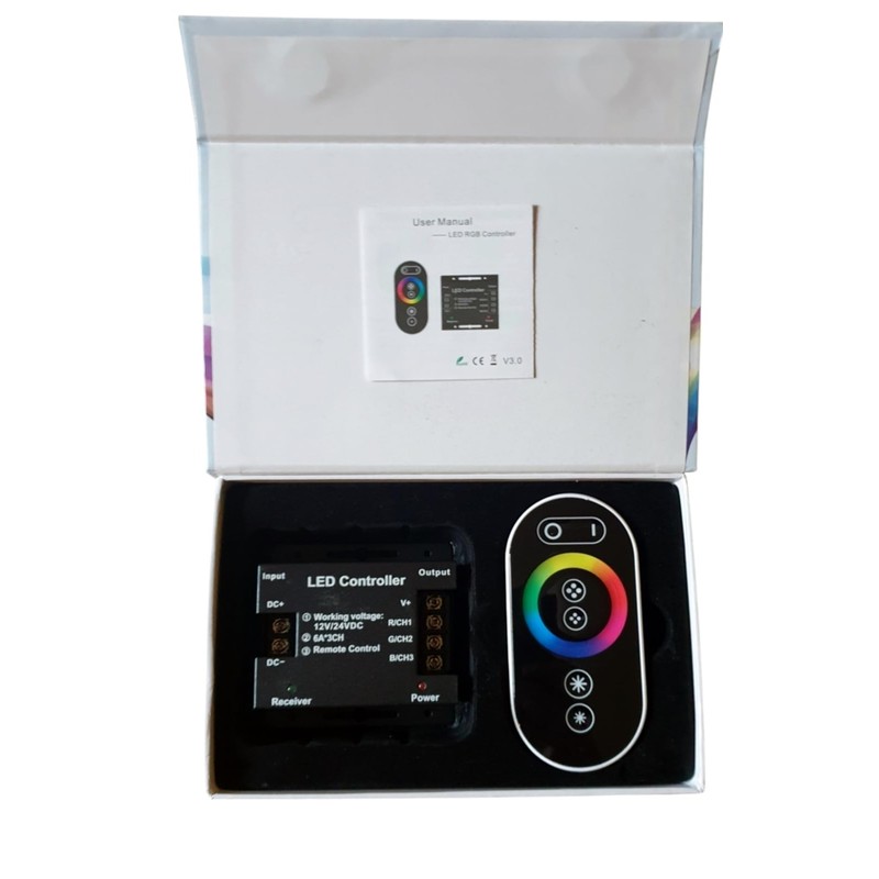 12 V - 24 V RGB Receiver + Remote Control