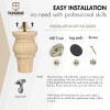 TCHOSUZ 4 Inch Wooden Furniture Legs,Solid Unfinished Bun Feet with