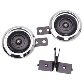 TIGRE BLANC Motorcycle Horn Double Horn with Stay Motorcycle Universal Motorcycle 12V 1.5A 105db Set of 2