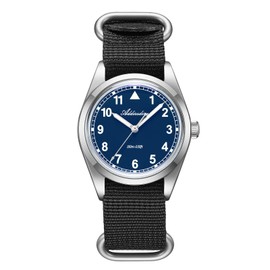 ADDIESDIVE 36MM Mens Military Field Watches VH31 Quartz Movement Sweep Second Hand Luminous 100M Waterproof Watches for Men Minimalist Outdoor Sports Mens Wrist Watch, blue