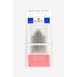 DMC 1765-3/9 Embroidery Hand Needles, 15-Pack, Size 3/9