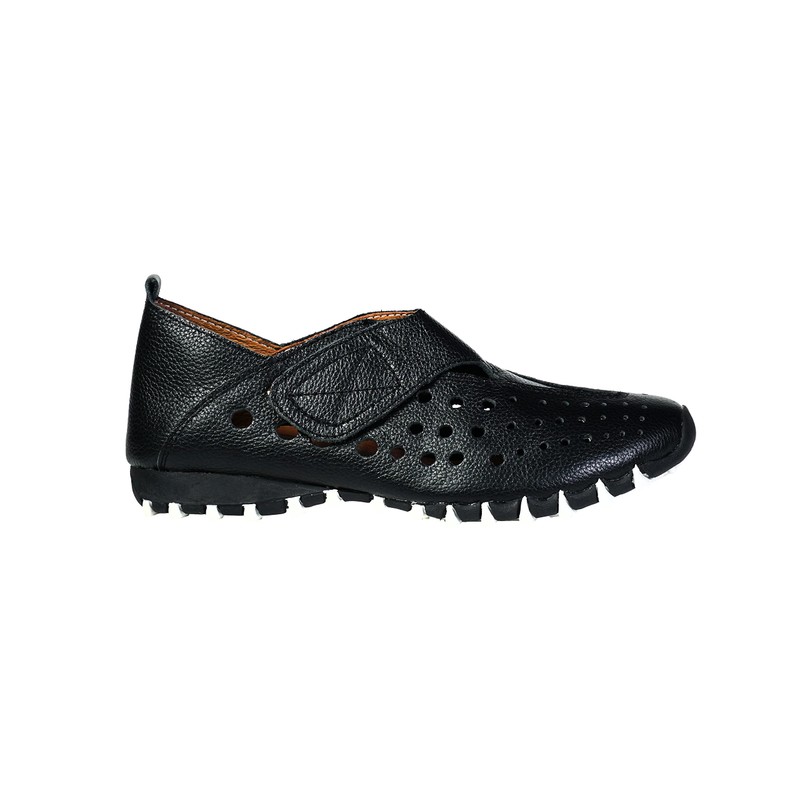 LITFOOT LF9010-3 Comfy Women's Leather Shoes (Black, Numeric_8)