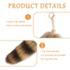 IKOPFLN Fox Tail Pendant, Key Ring Bag Accessories, Car Key