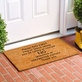 Calloway Mills Please Do Not Doormat (Tan/Black, 24" x 36")