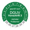 200 Test Badges for DGUV V3 Regulation 3 - Diameter
