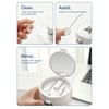 SIROLISA Retainer Cleaner Case Denture Case with Lift Strainer Basket