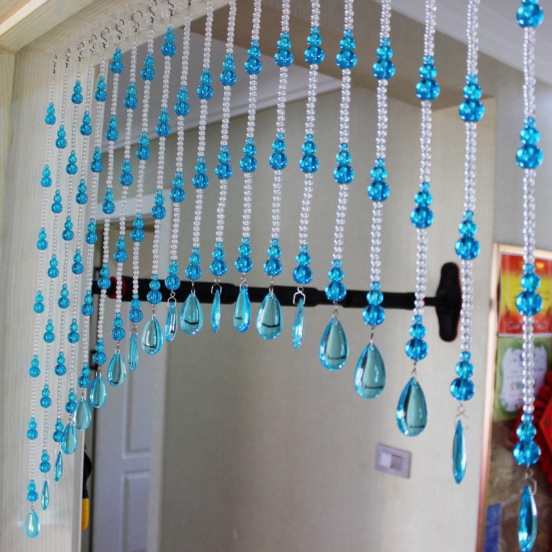 Rekelola Crystal Beaded Curtain for Doorways,Hanging Glass Door Beads Curtains