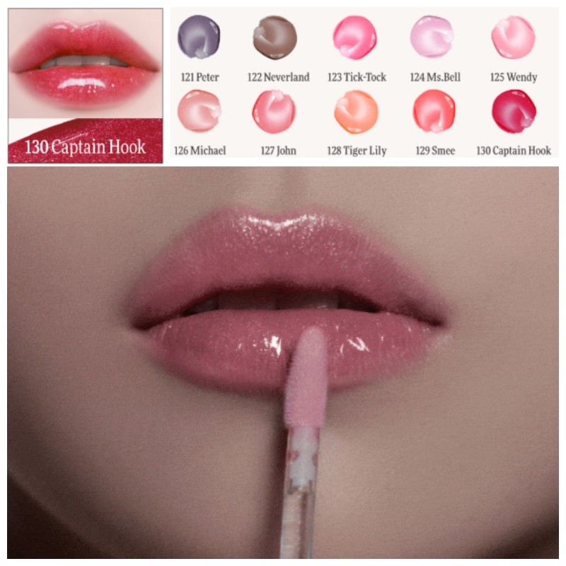 DINTO Pearl-kissed Plumping Lip Glace 4ml, Color:124 Ms Bell