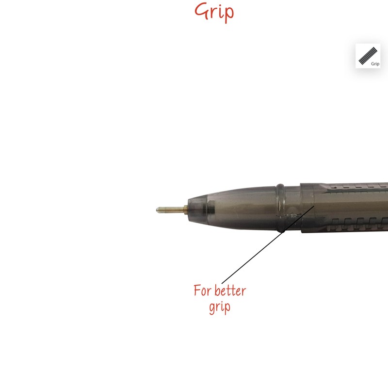 SAINO Aone Ballpoint Pens, BLUE, 0.6mm Fine Point, Pack of