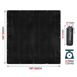 Clostnature Tent Footprint for Camping - Waterproof Camping Tarp, Heavy Duty Ground Sheet, Lightweight Tent Tarp with Carry Bag, Multipurpose Outdoor Floor Mat for Hiking, Backpacking, Hammock, Picnic