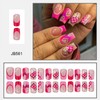 Valentine's Day Press on Nails Medium Square Fake Nails With