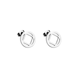NA Earrings Narcotics Anonymous Sobriety Gift Addiction Recovery Gifts (NA Earring Silver)