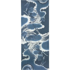 Edoten Todaya Shoten Ryen Dyed Tenugui Ryu (Large) 966 Approx. 14.6 x 38.6 inches (37 x 98 cm)