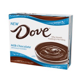 Dove Pudding Mix, 3.34 oz. Box (12 Pack), Milk Chocolate – Rich Indulgent Pudding Mix and Pie Filling, 4 Servings Per Box, Made with Kosher Dairy
