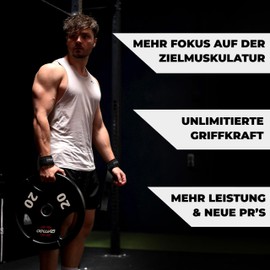 Lifting Straps for Strength Training and Bodybuilding (Padded) - Professional Lifting Straps 60 cm Length for Fitness, Weightlifting, Deadlifts - Lifting Aid in Pair for Men and Women (Black 2.0)