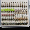 133pcs/Set Ultra-Thin Portable Nymph Scud Midge Flies Kit Assortment with