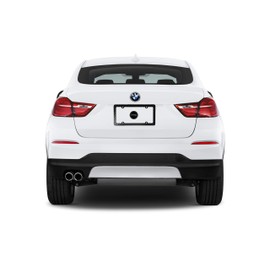 DMSE Heavy Duty Metal Diamond Plate Plated License Plate Frame Cool Decorative Design For Any Vehicle (Black)