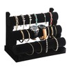 AIMALL 3 Tiers Jewelry Bracelet Watch Display Holder Stand Showcase
