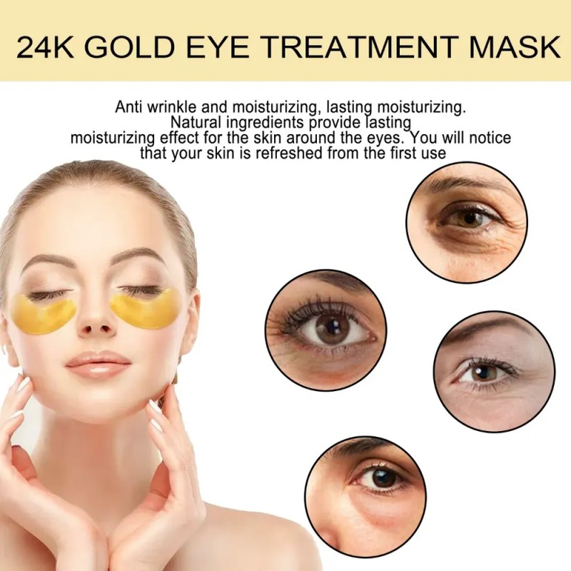 Parches Eelhoe 24k Gold Eye Treatment Mask 60u