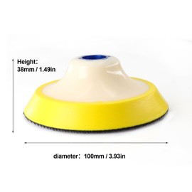 HOMESOM 4 Inch Hook and Loop Backing Pads Polishing Backer Pads Plate for Polishing Washing Pads Sanding Discs 1PC