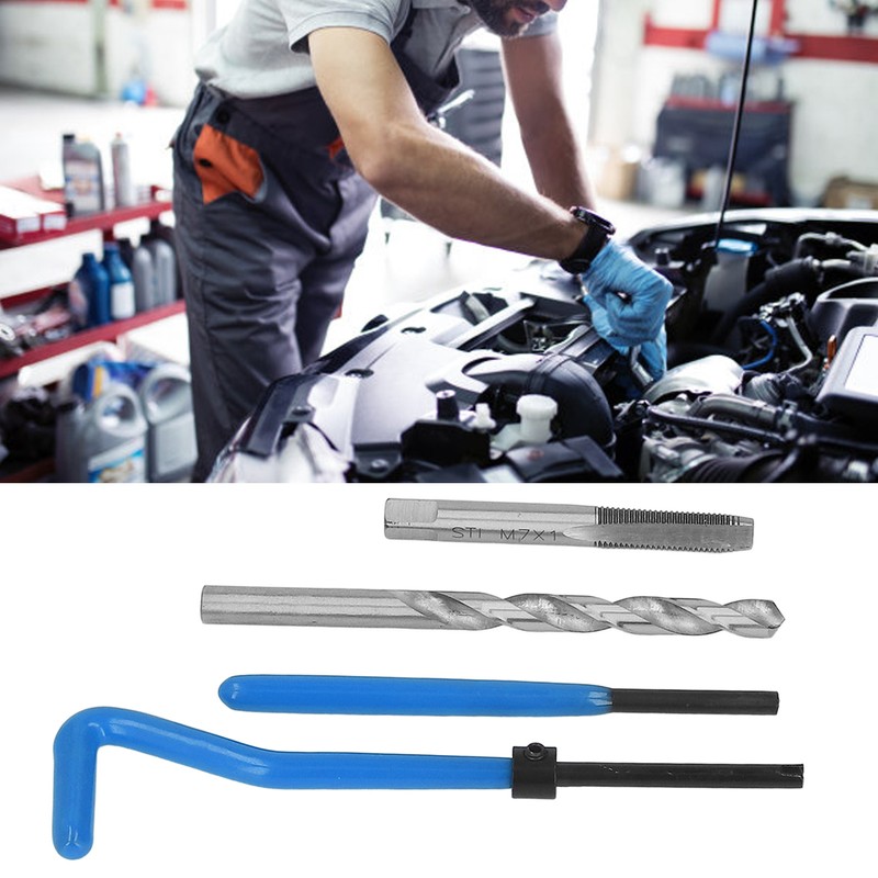 30pcs Thread Repair Kit M7x1 Steel High Efficiency Drill Tap