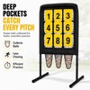 Malletra 9 Hole Baseball Pitching Net with Pitching Target, Adjustable