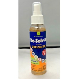 De-Solv-it Citrus Solution 4oz pump damaged labels