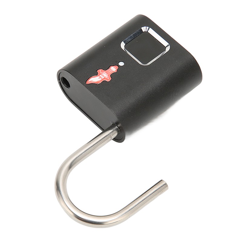 Fingerprint Padlock Biological Recognition Aluminium Alloy USB Rechargeable Support 10