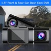 Dual Dash Cam FHD 4K 1080P WiFi Front and Inside