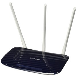 TP-LINK , Router Inalámbrico de Banda Dual Archer C20, 300Mbps a 2.4GHz y 433Mbps a 5GHz, USB, RJ45 LAN, 3 Antenas, Color Azul