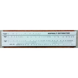 Asphalt Sliderule Calculator Estimator
