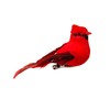 Berfutall-Cardinal Clip On Christmas Tree Ornament Decorations - Red Feathers