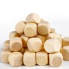 Wooden Blank Dice 20mm, 48PCS Unfinished Square Blocks, Small Wood