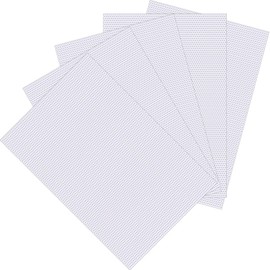 Alpinleux 5 Sheets Plastic Fursuit Eye Mesh, PVC White Net for Furry Cosplay, Waterproof Printable Eye Mesh for Props, Fursuits, Crafts (11.8"x7.87")