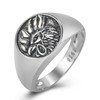 Phoenix Bird Ring for Men, Chicken Rooster Ring, Gold Plated