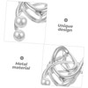 SAFIGLE Pearl Music Note Hair Clip for Women Elegant Metal